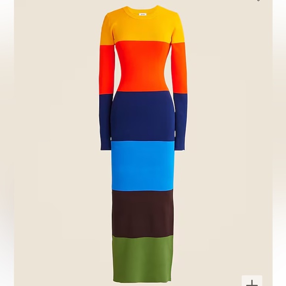 Christopher John Rogers Dresses & Skirts - Christopher John Rogers X J.Crew Colorblock Dress in Stretch Viscose Blend